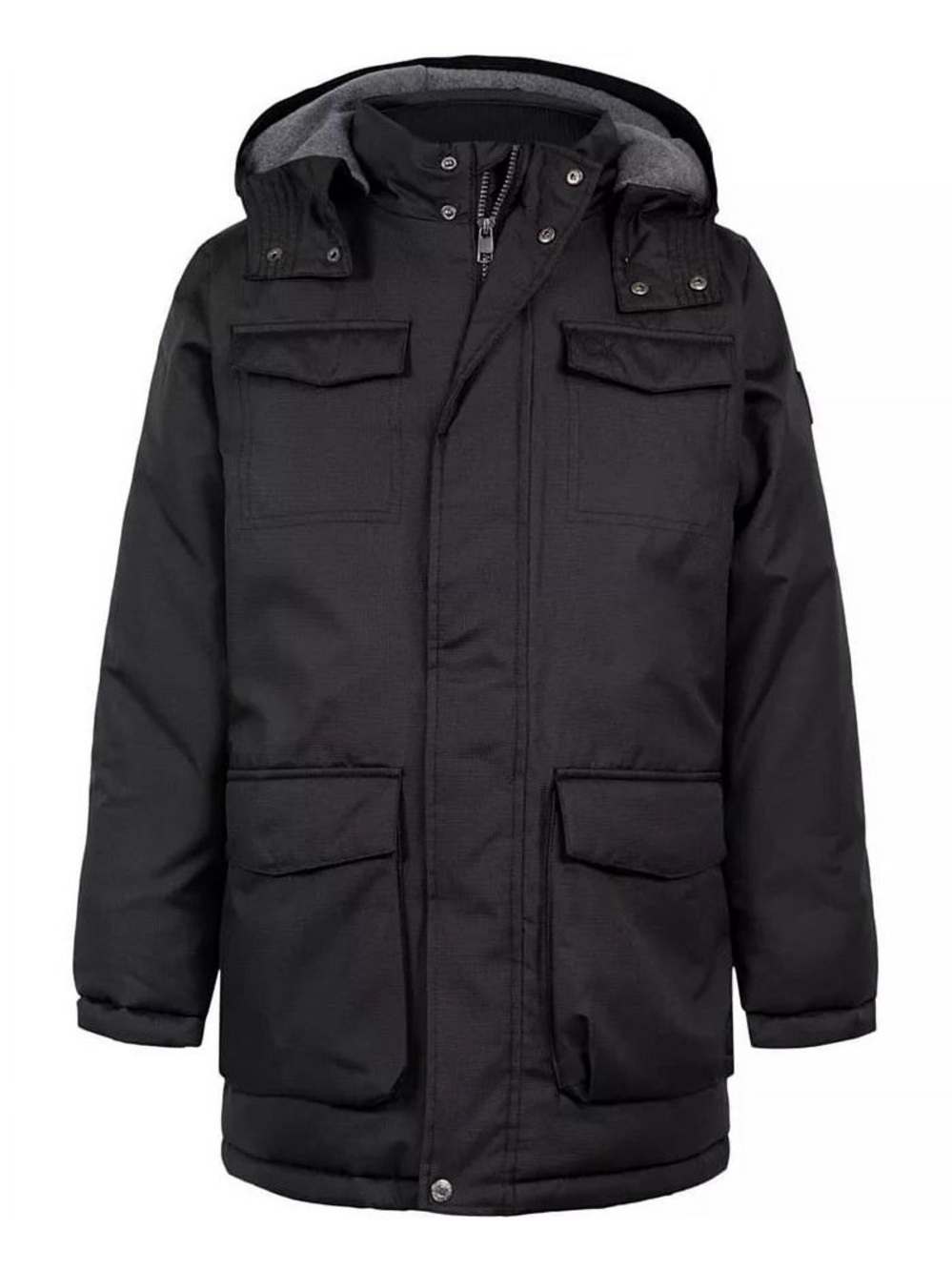 Calvin Klein Jeans Black Hooded Puffer Jacket